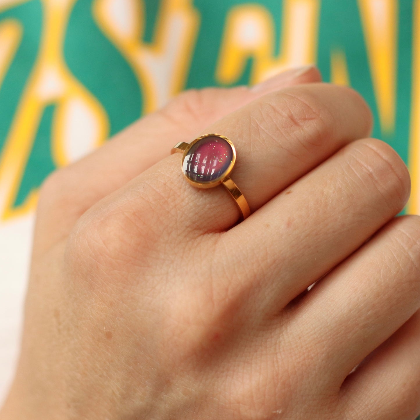 Dune Ring | Stainless Steel Mood Ring, Assorted Sizes