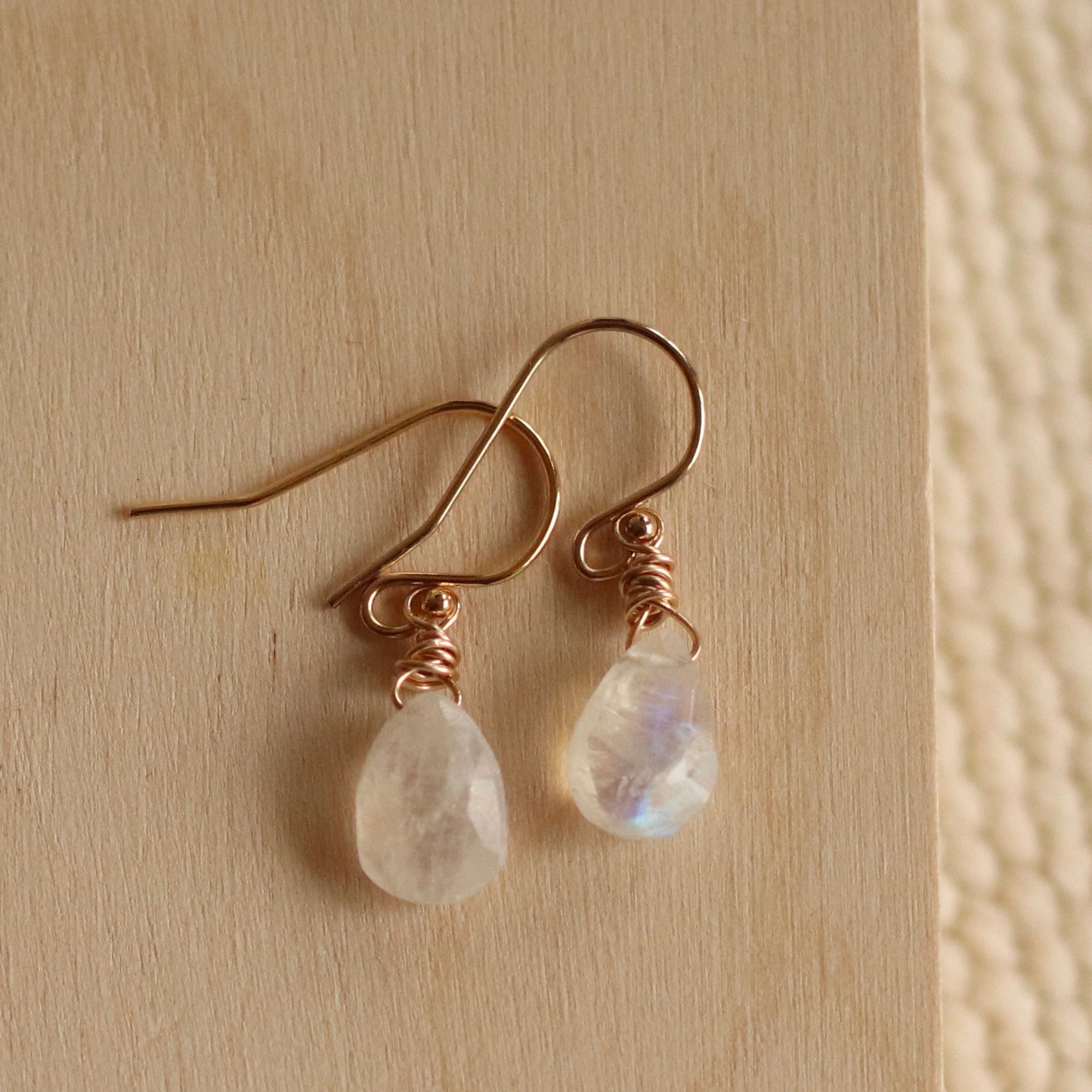Cire’ Alexandria | Moonstone Gemstone Dangle, 14K Gold Filled