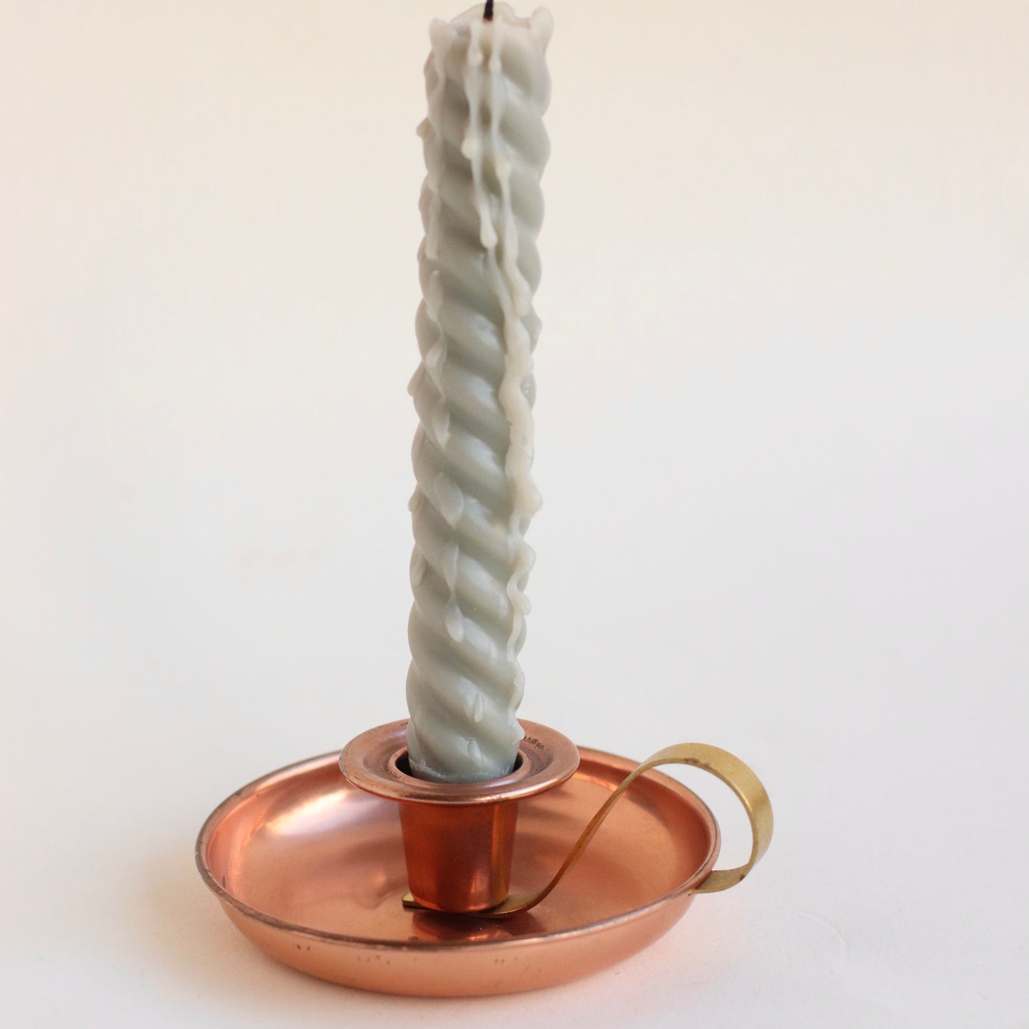 Copper Handled Candle Holder