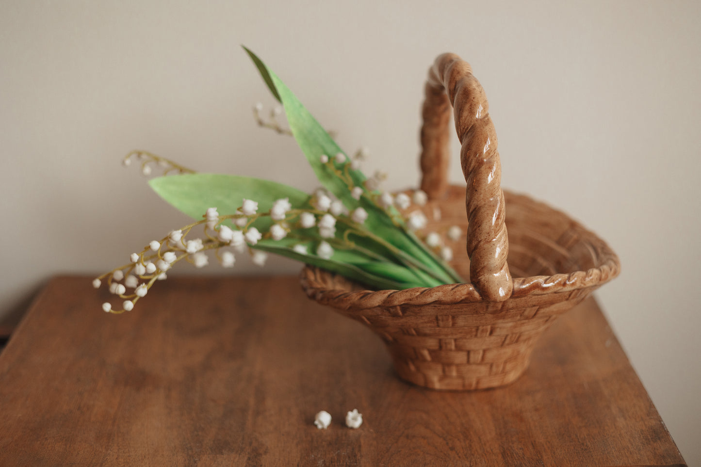 Handmade Ceramic Basket Vase