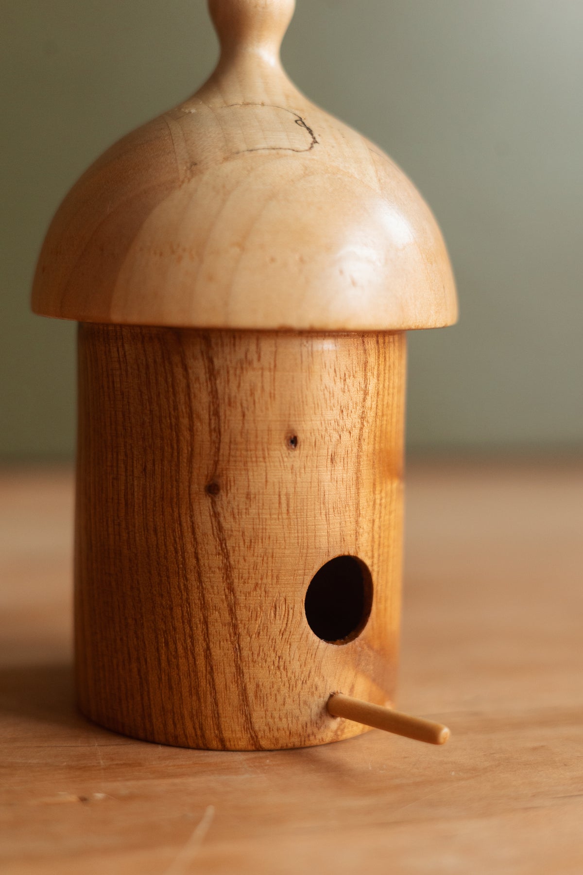 Tiny Handmade Wood Birdhouse