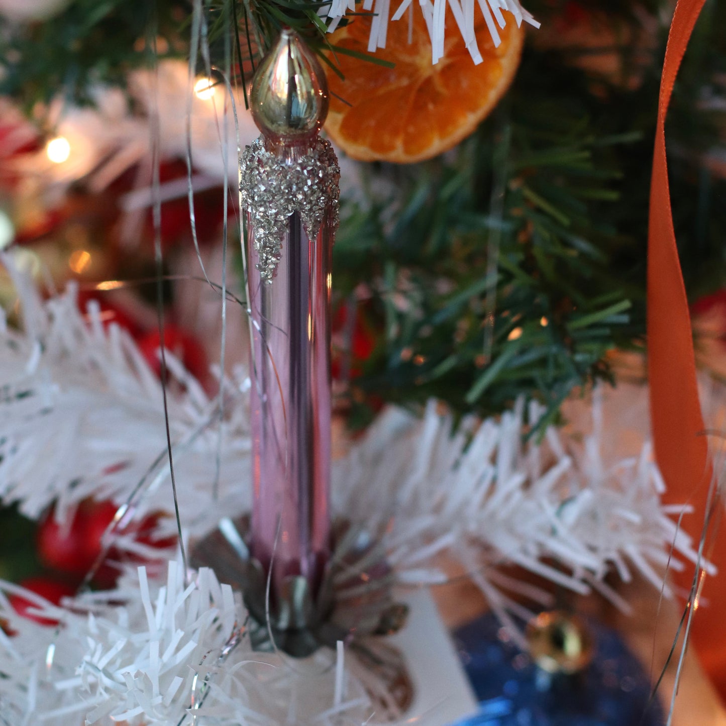 Dune Ornament | Pink Candle Clip Ornament