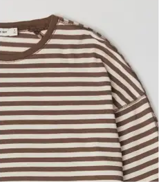 MOD REF | The Taylor Top, Taupe Stripe