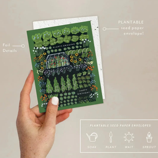Seedlings | Always Growing, Birthday Card
