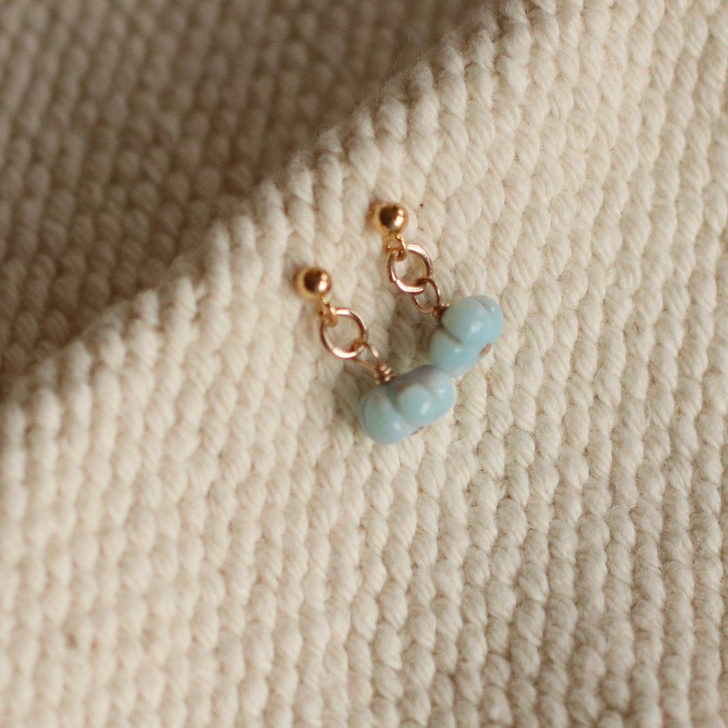 Cire’ Alexandria | Carved Purple Opal Gemstone Drops, 14K Gold Filled