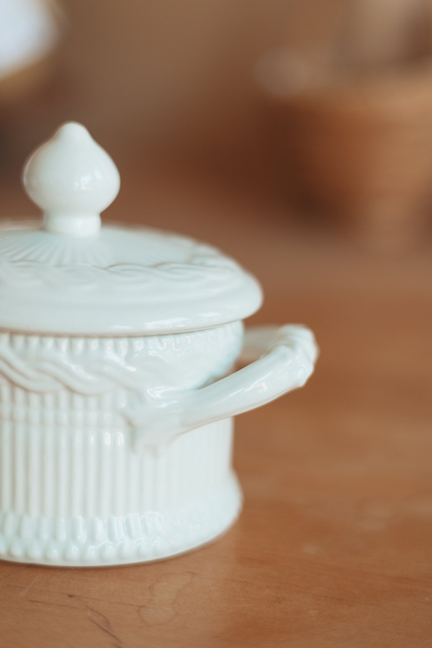 Decorative Lidded Sugar Bowl