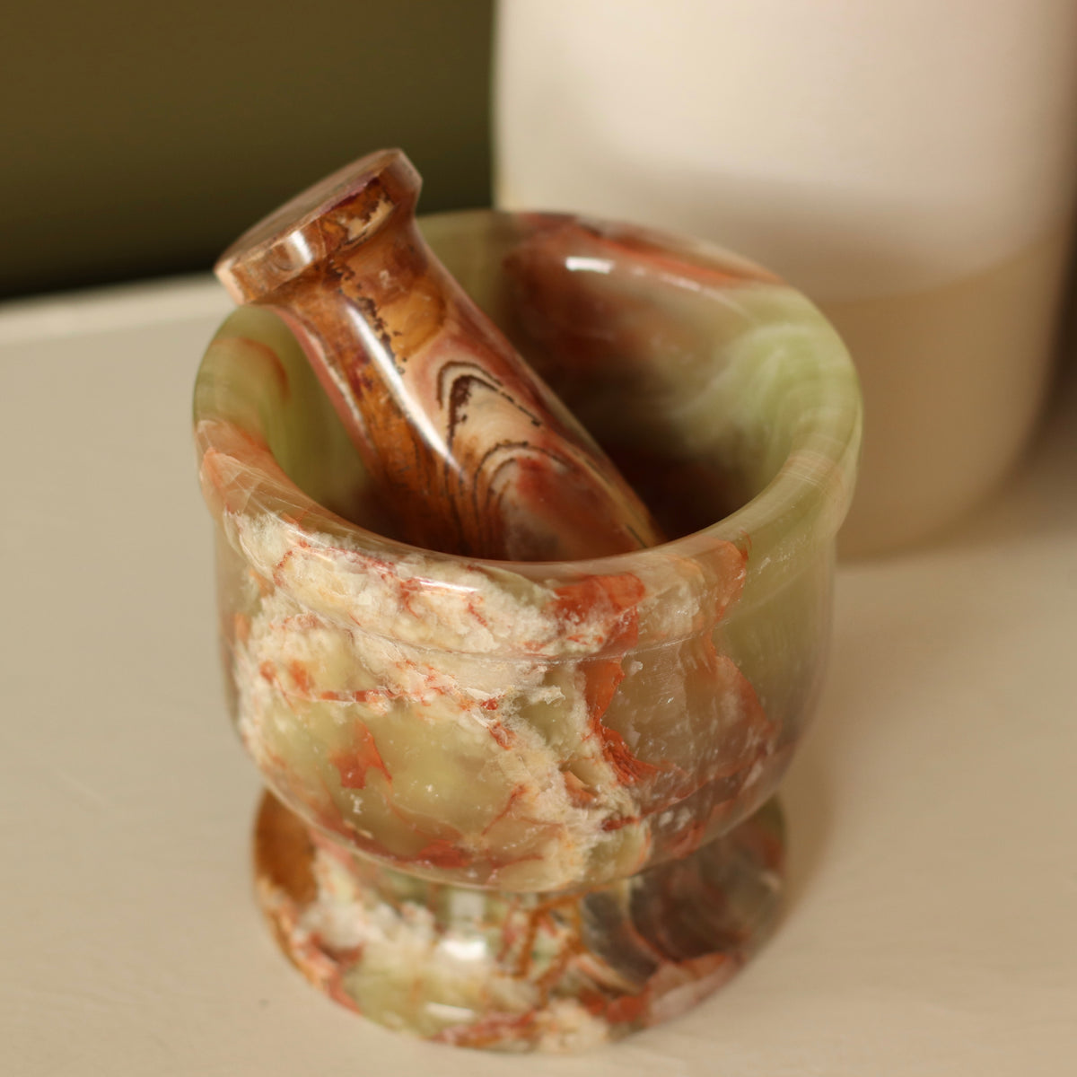 Dune Decor | Onyx Mortar and Pestle