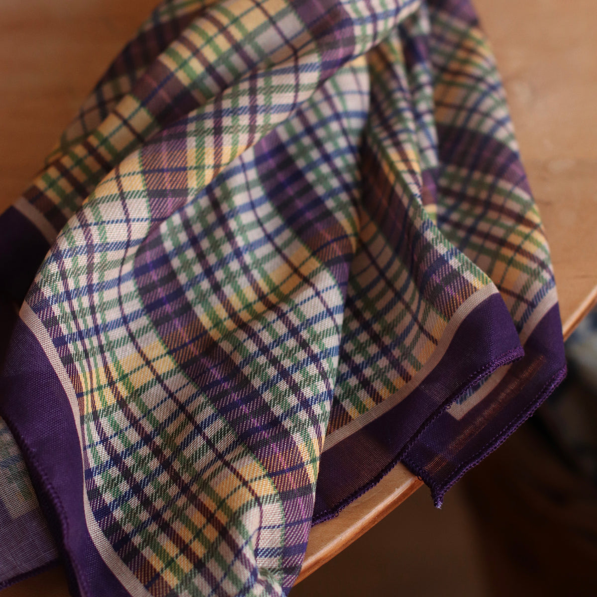 Dune Accessories | Vintage Inspired Plaid Scarf, Plum