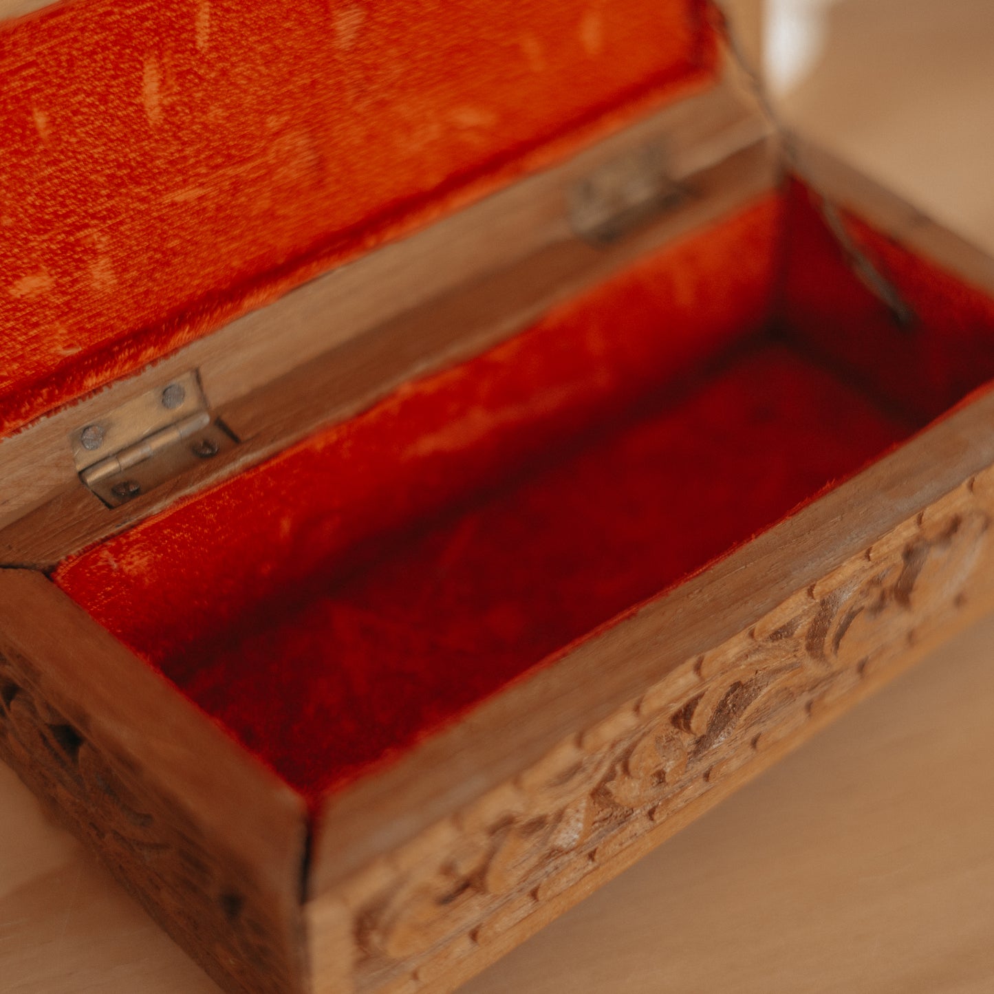 Engraved Velvet Lined Box