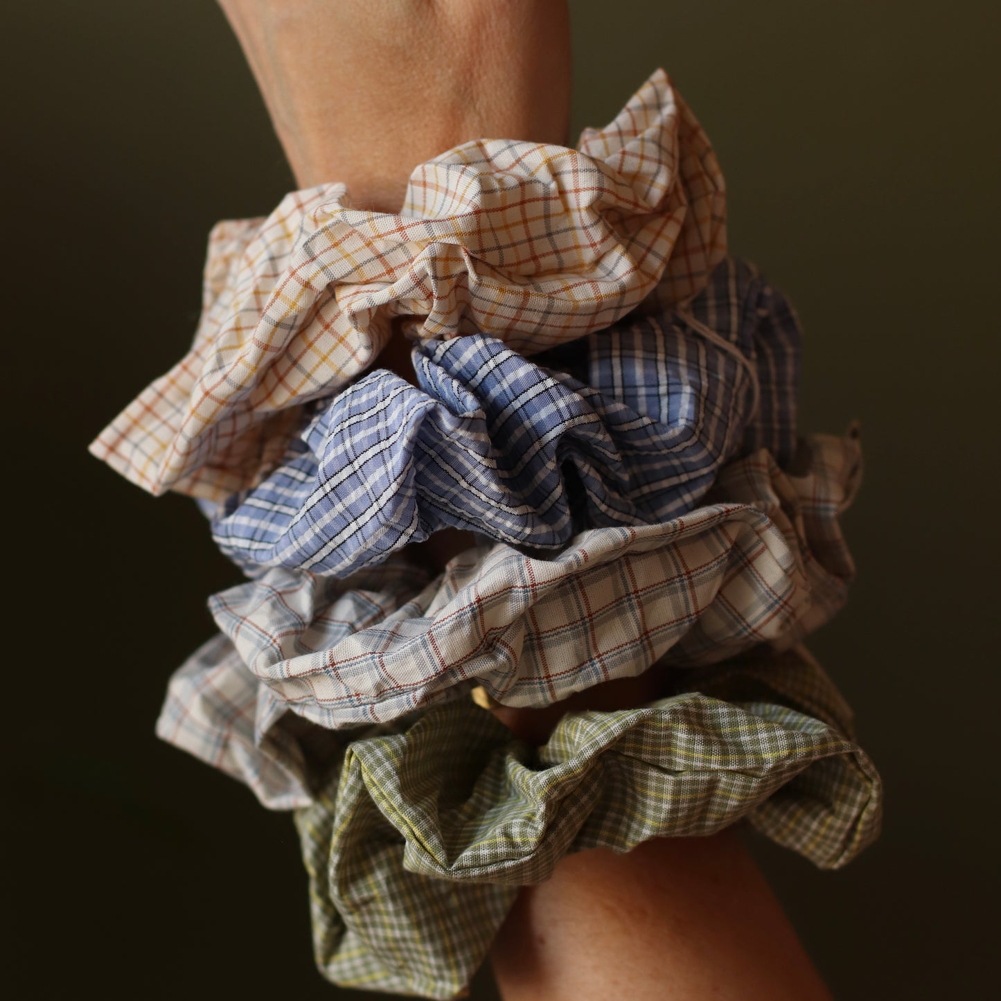 Dune Accessories | Plaid Scrunchies, Choose your color
