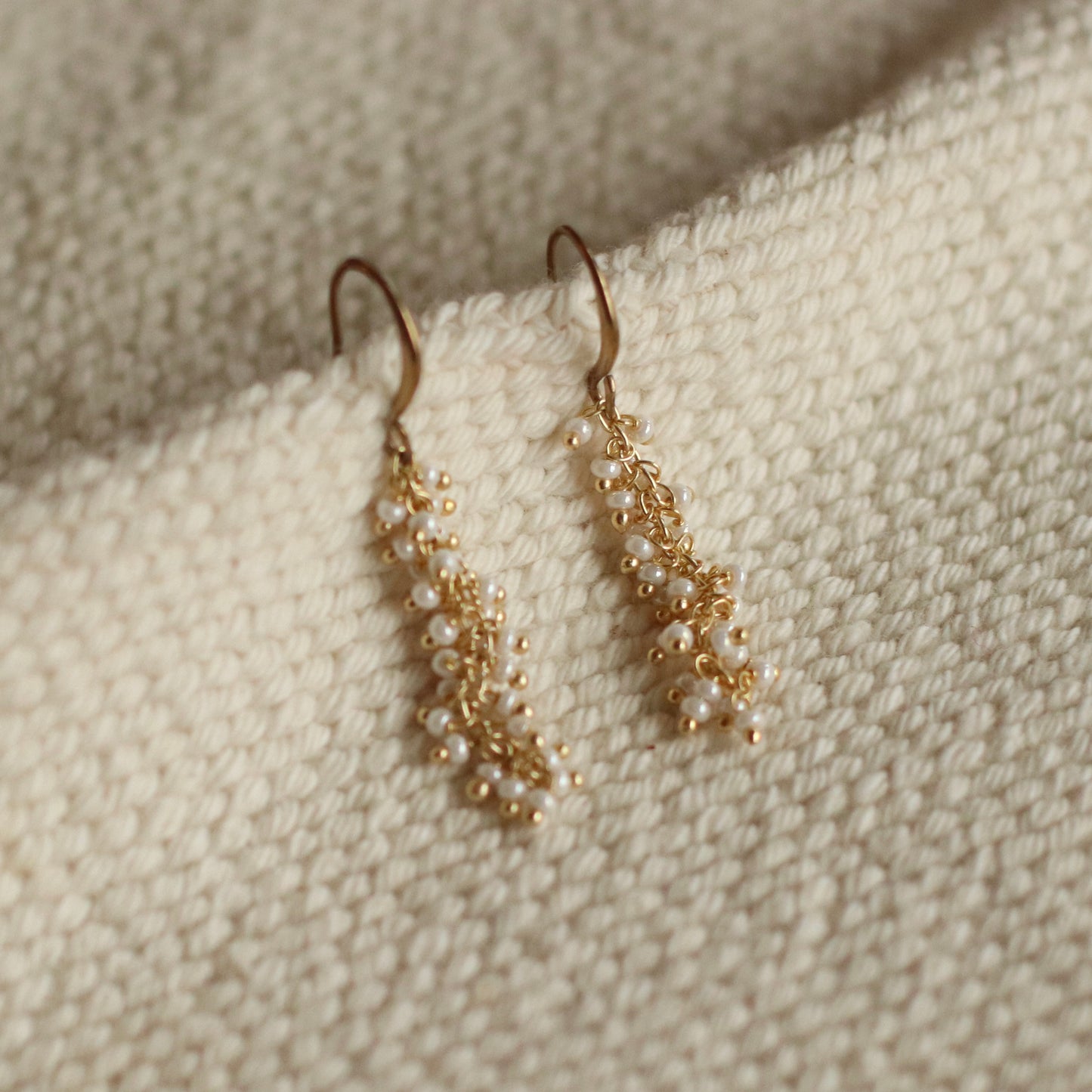 Santore | Wisteria Drop Pearl Earrings