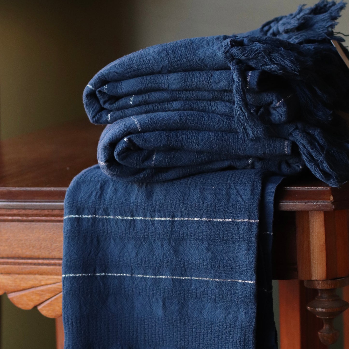 Turkish Towel | Luxury Bath Towel,  Navy Blue