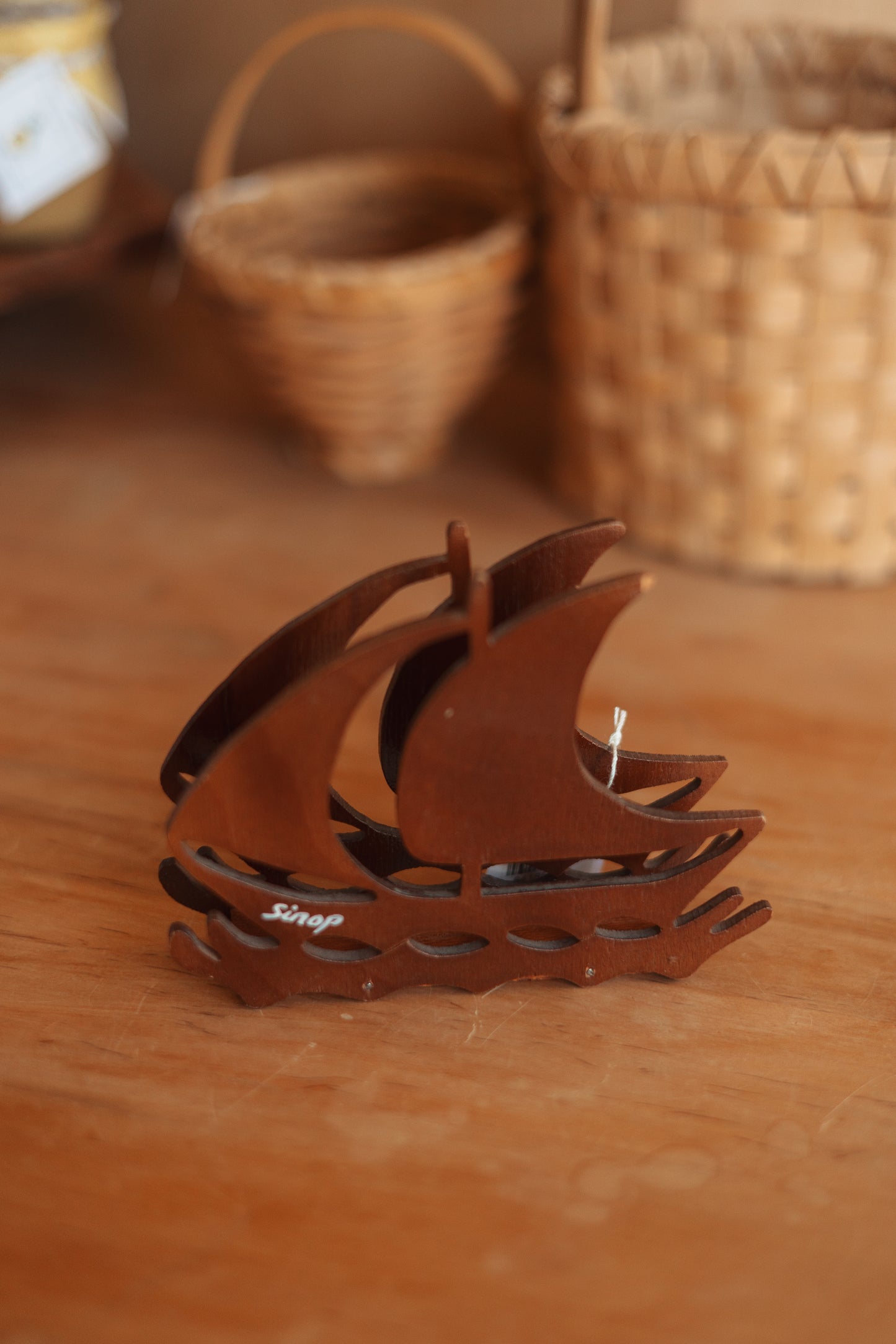 Vintage Sailboat Napkin Holder