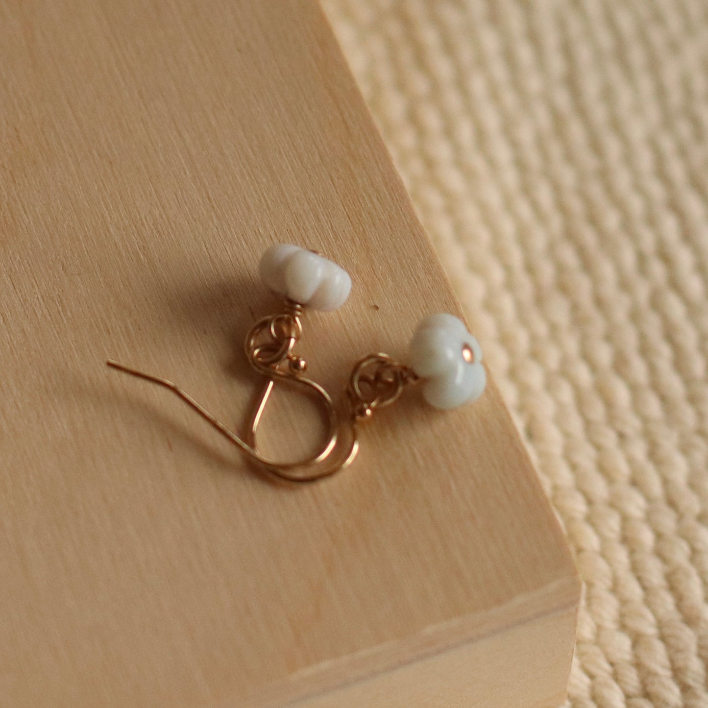 Cire’ Alexandria | Purple Carved Opals Dangle, 14K Gold Filled