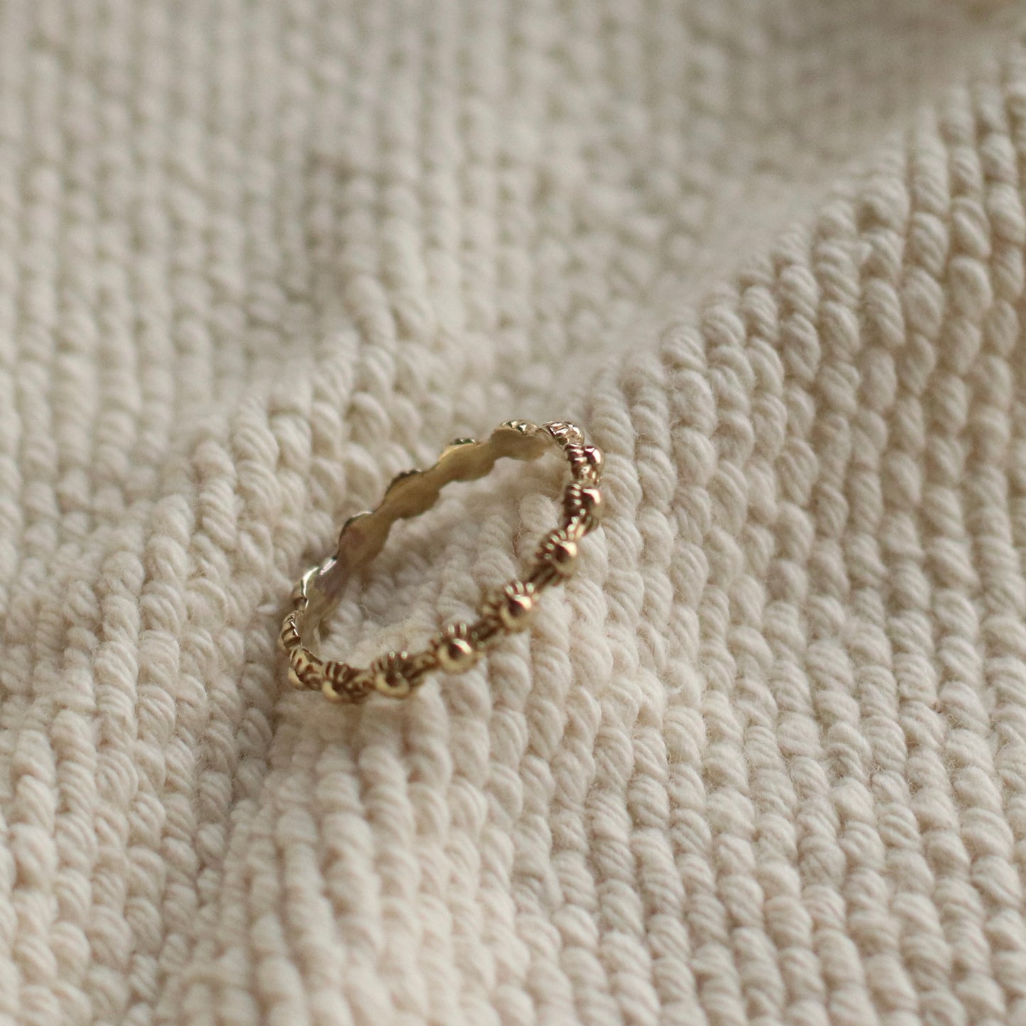 Baizaar | Brass Flower Band Ring