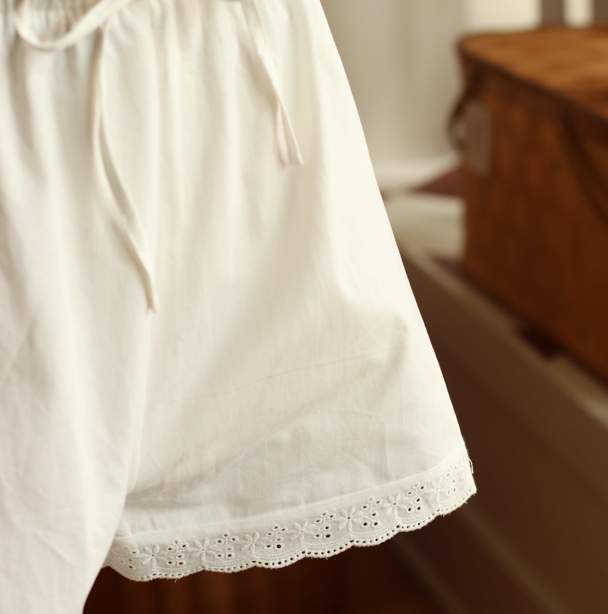 Wishlist | Lace Trim Drawstring Shorts