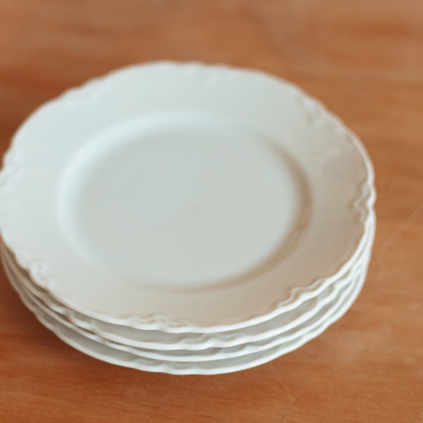 White China Dessert Plates, Bavaria Germany, Set of 4