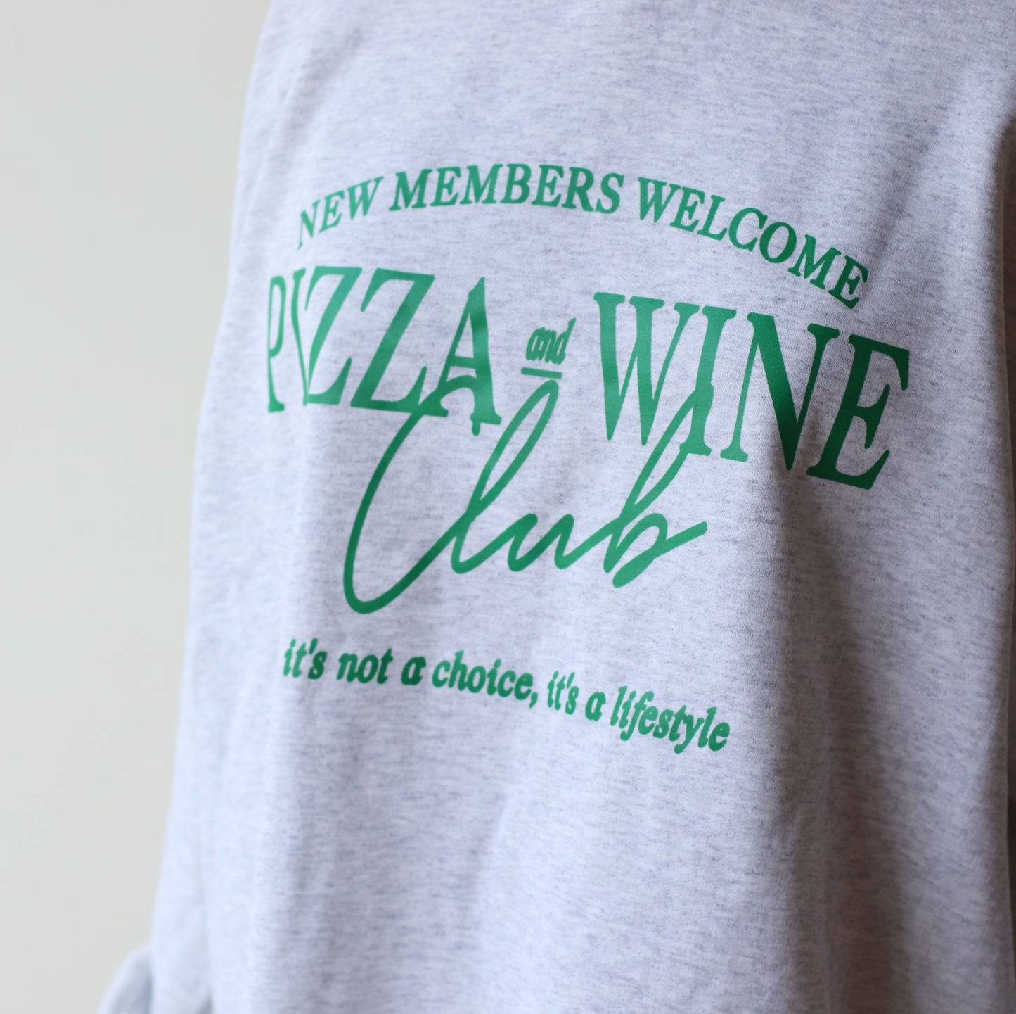 The Clandestine Underground  | Pizza and Wine Club, Oversized Cozy Sweatshirt