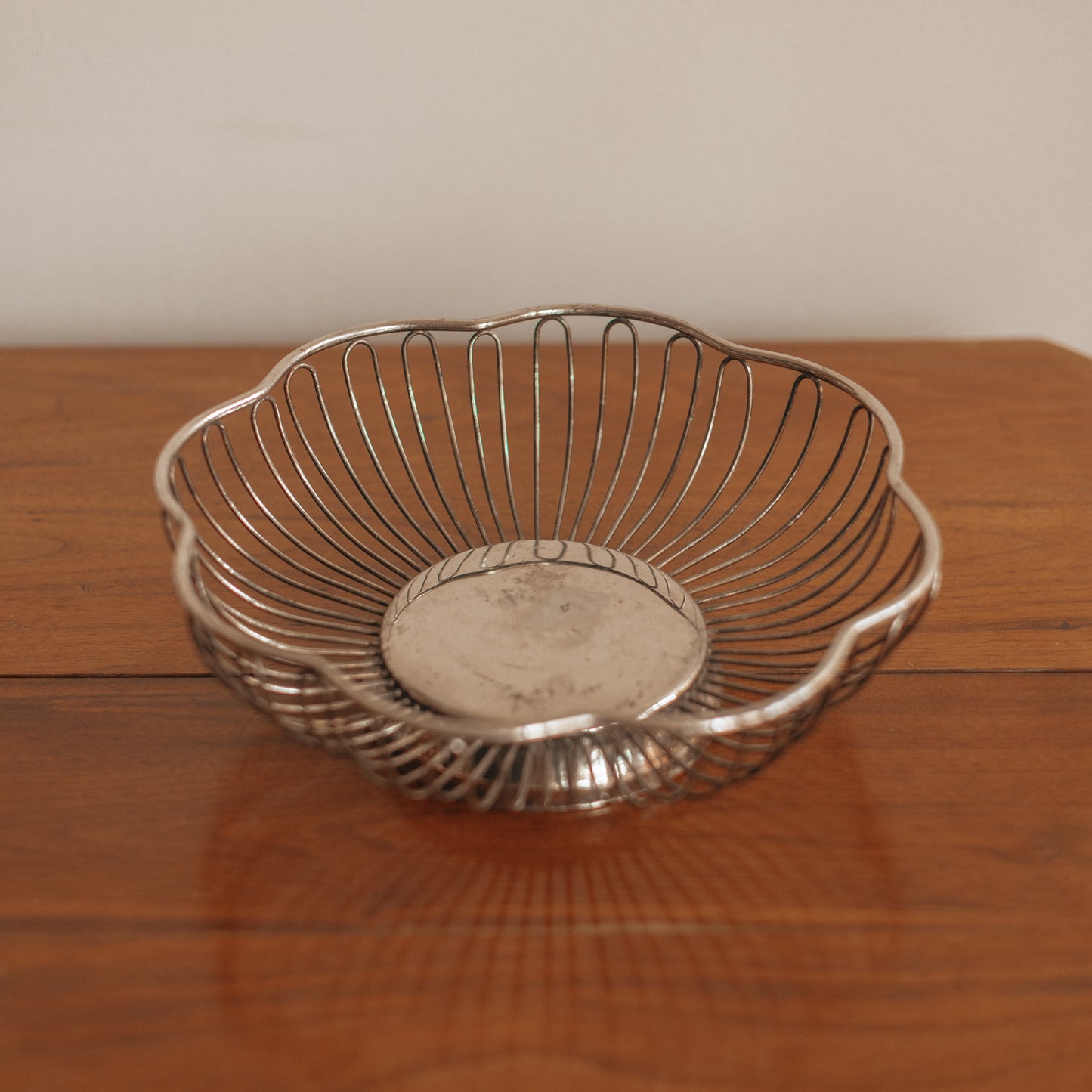 Silver Plated Wire Fruit Basket
