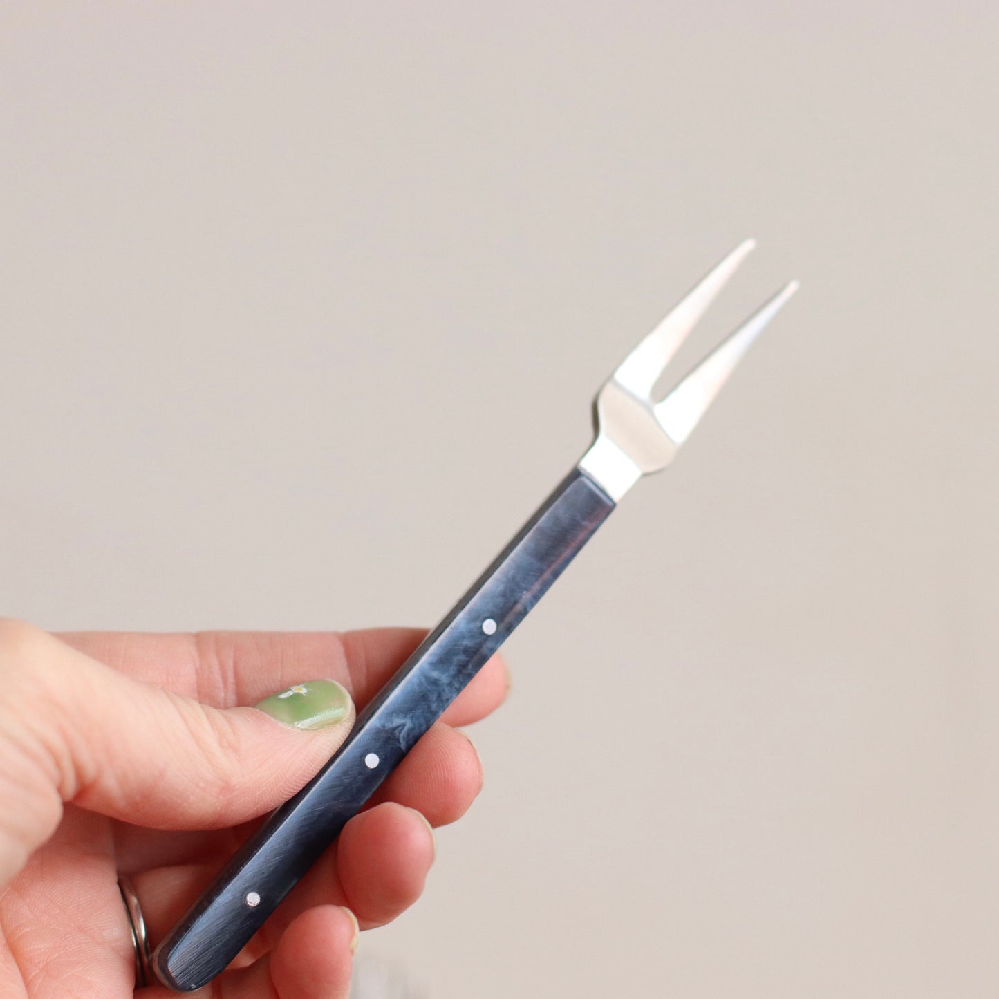 Santorini Resin Appetizer Fork, Blue