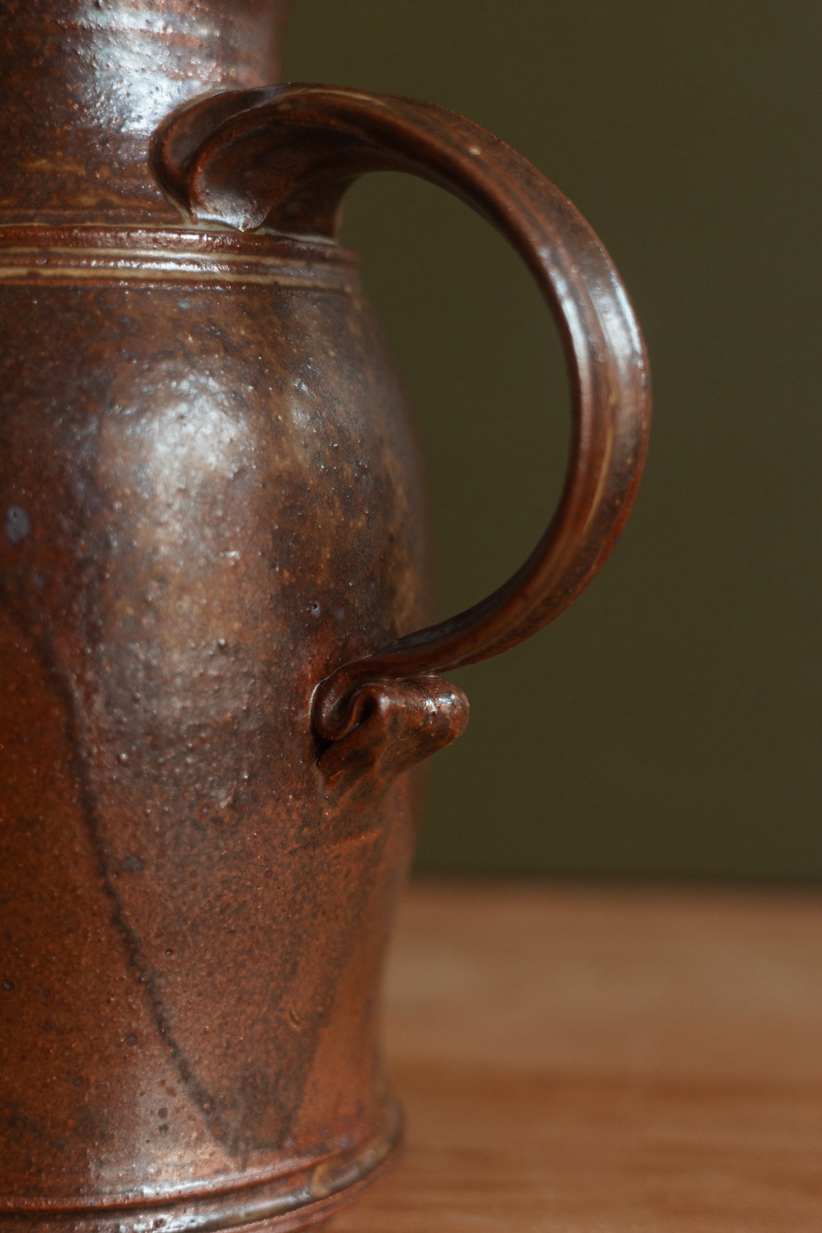 Handcrafted Stoneware Pitcher