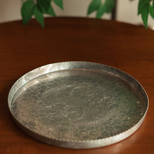 Embossed Aluminum Floral Tray