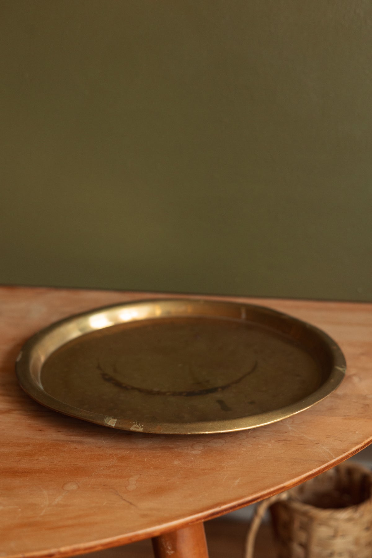 Hammered Brass Tray