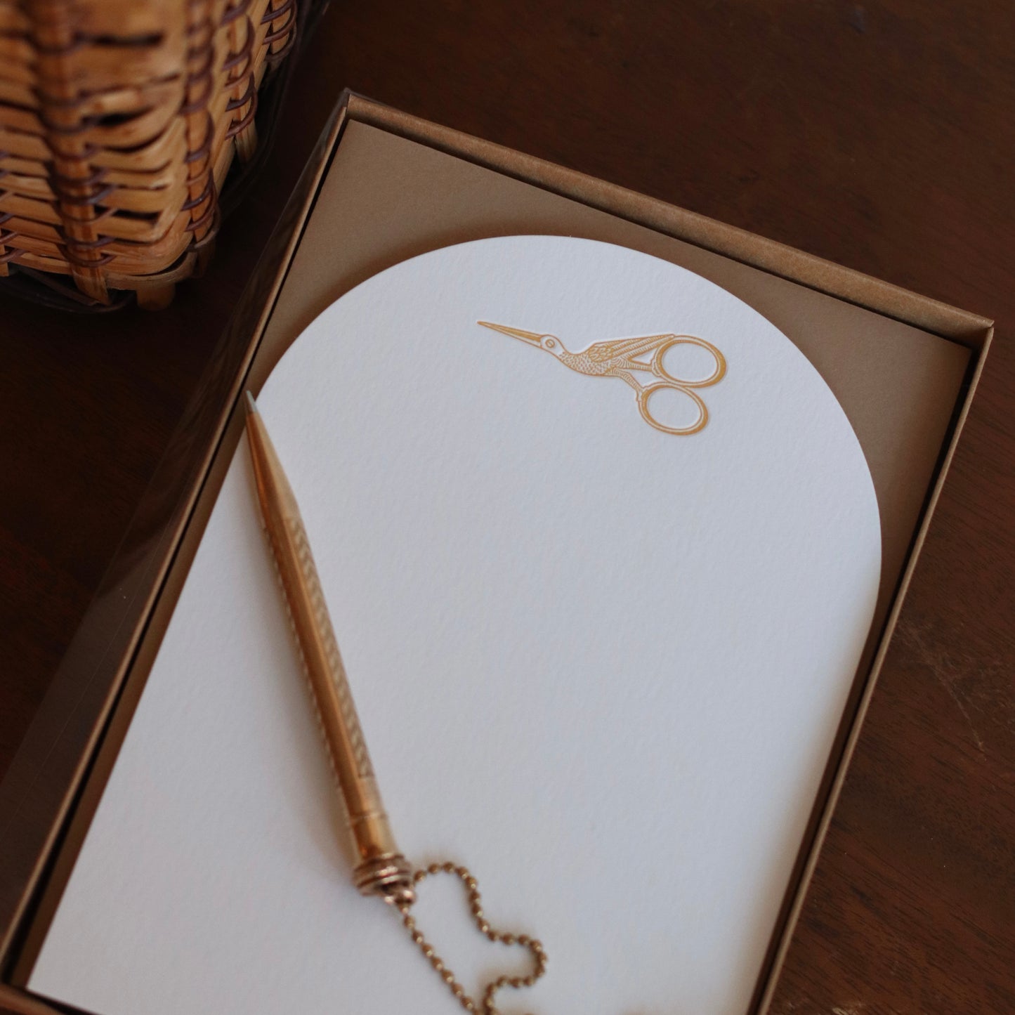 Pistachio Press | Stork Scissors Stationary Set