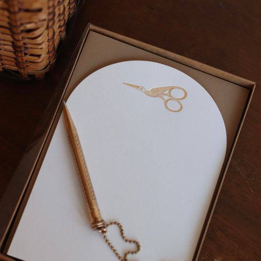 Pistachio Press | Stork Scissors Stationary Set