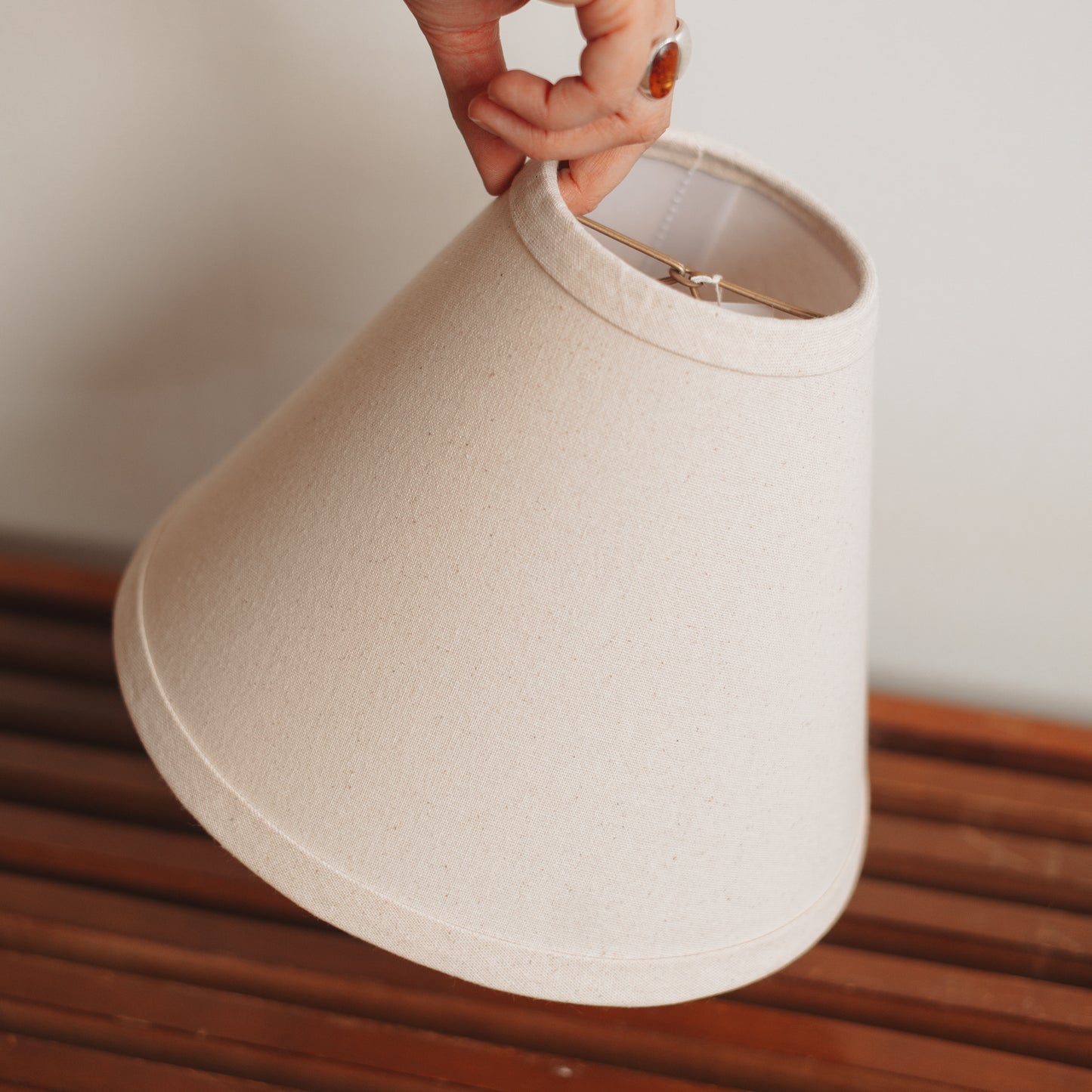 Lamp Shade, 10" Oatmeal, Clip On