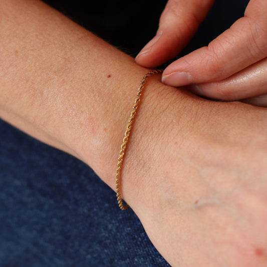 Bazou | Stainless Steel Twisted Chain Bracelet