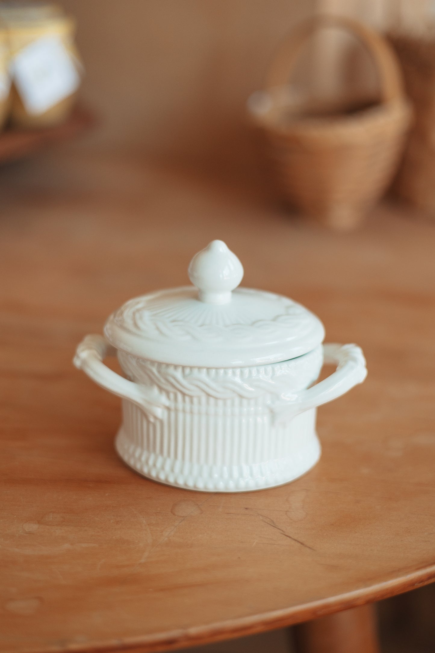 Decorative Lidded Sugar Bowl