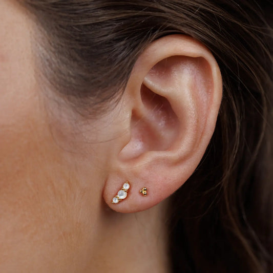 Jax Kelly | Crescent Studs, Mother of Pearl
