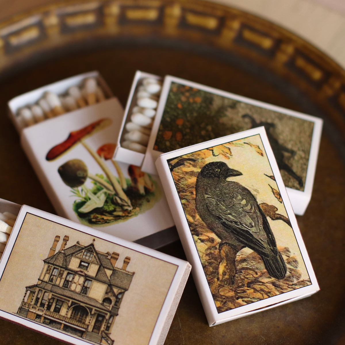 Small Match Boxes-Assorted Fall Designs