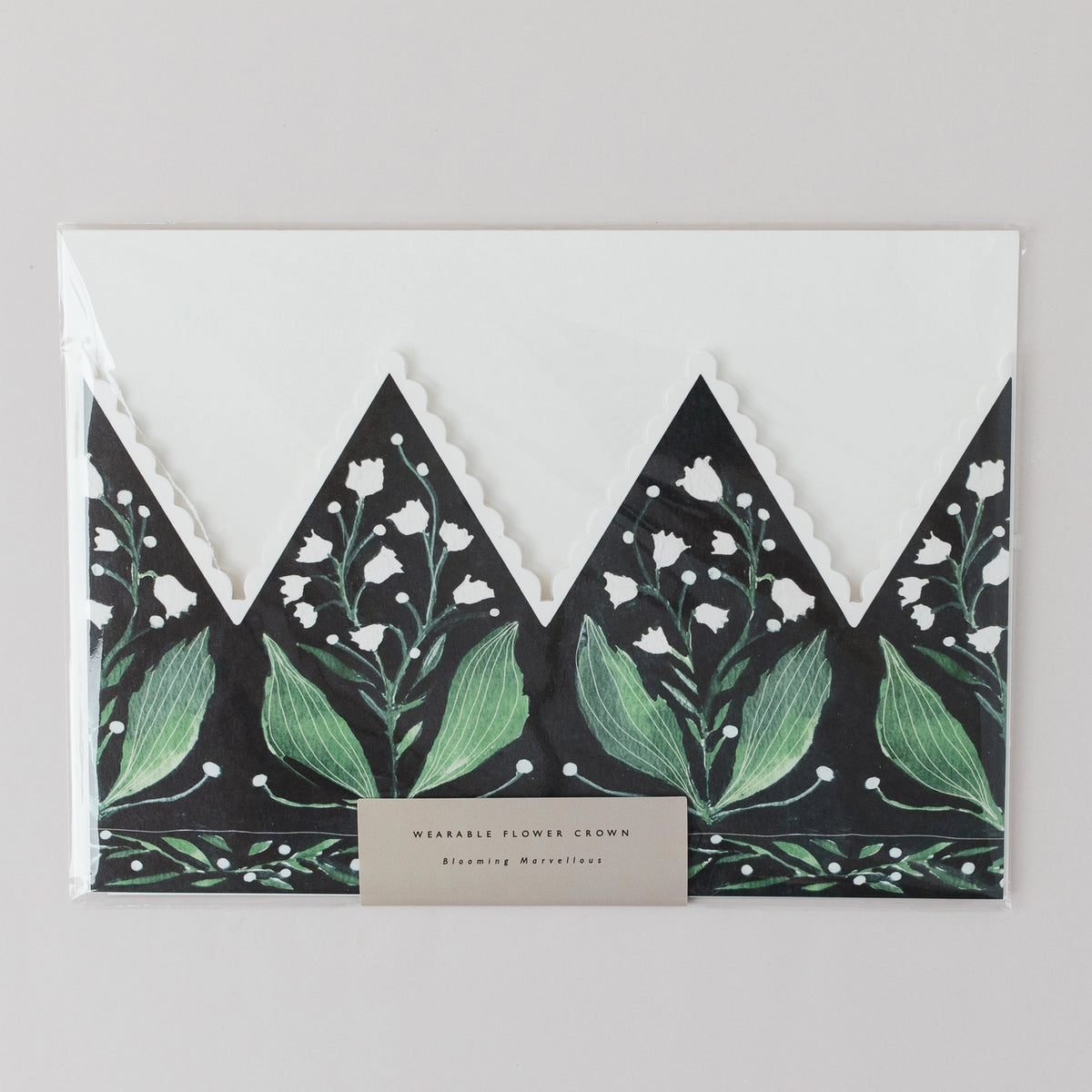 Katie Housley | Lily Of the Valley Party Hat Crown Card