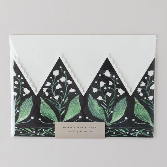 Katie Housley | Lily Of the Valley Party Hat Crown Card