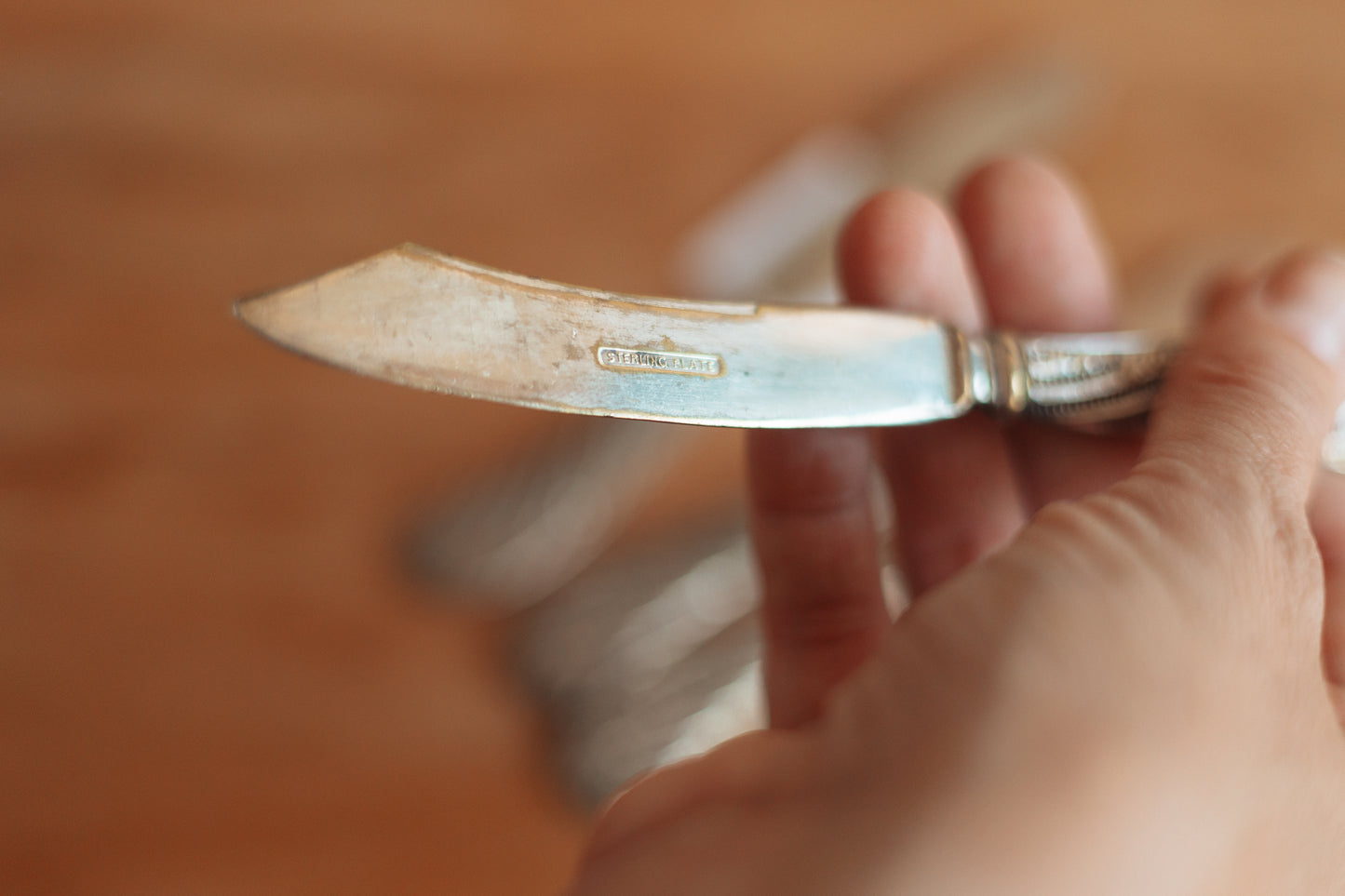 Silver Plated Butter Knives, Set of 5