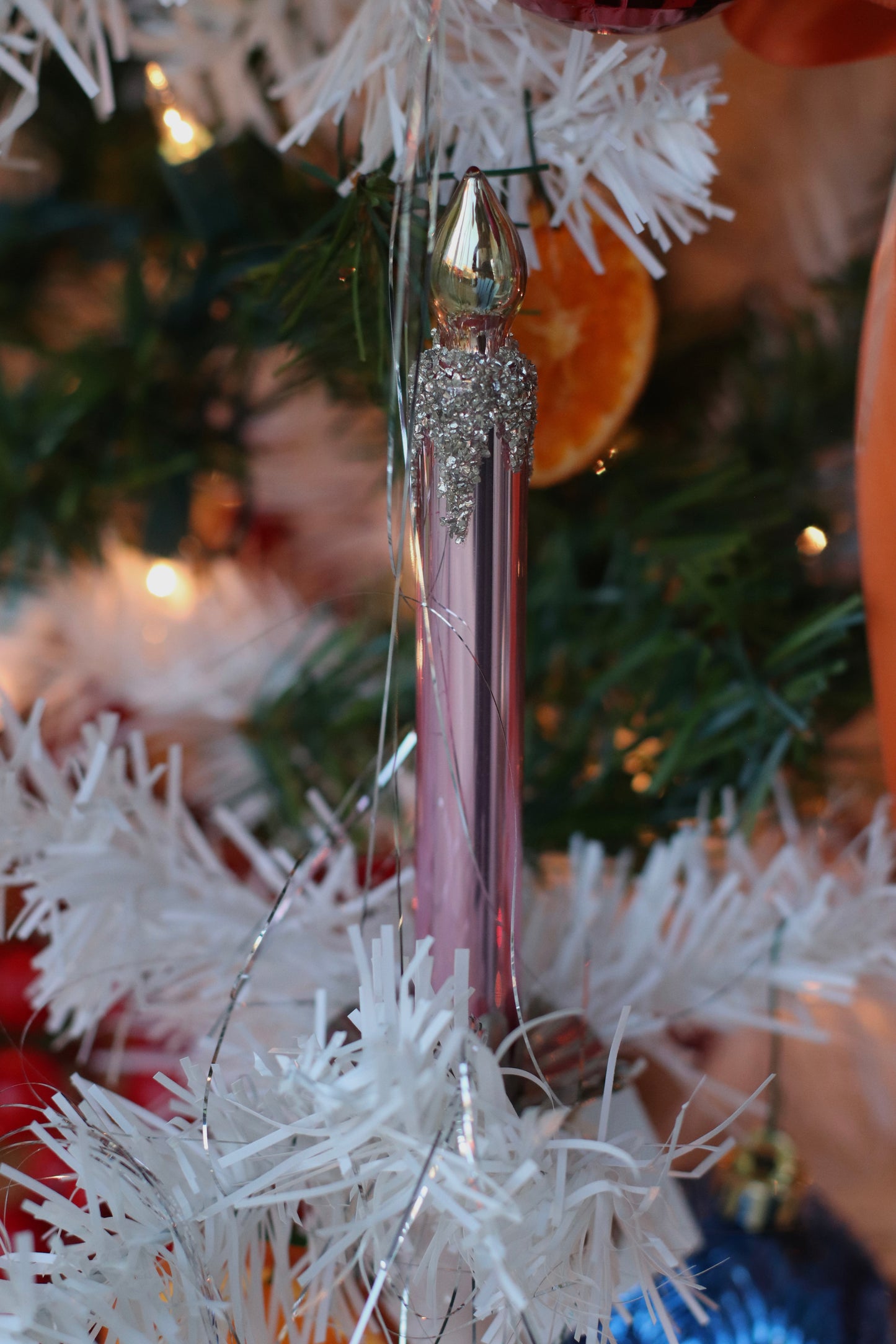Dune Ornament | Pink Candle Clip Ornament