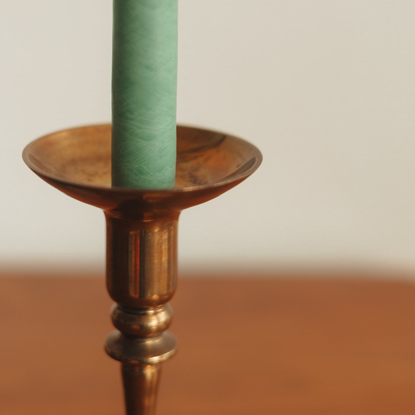 Traditional Brass Candlestick Pair