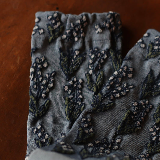 Dune Socks | Raised Floral Socks