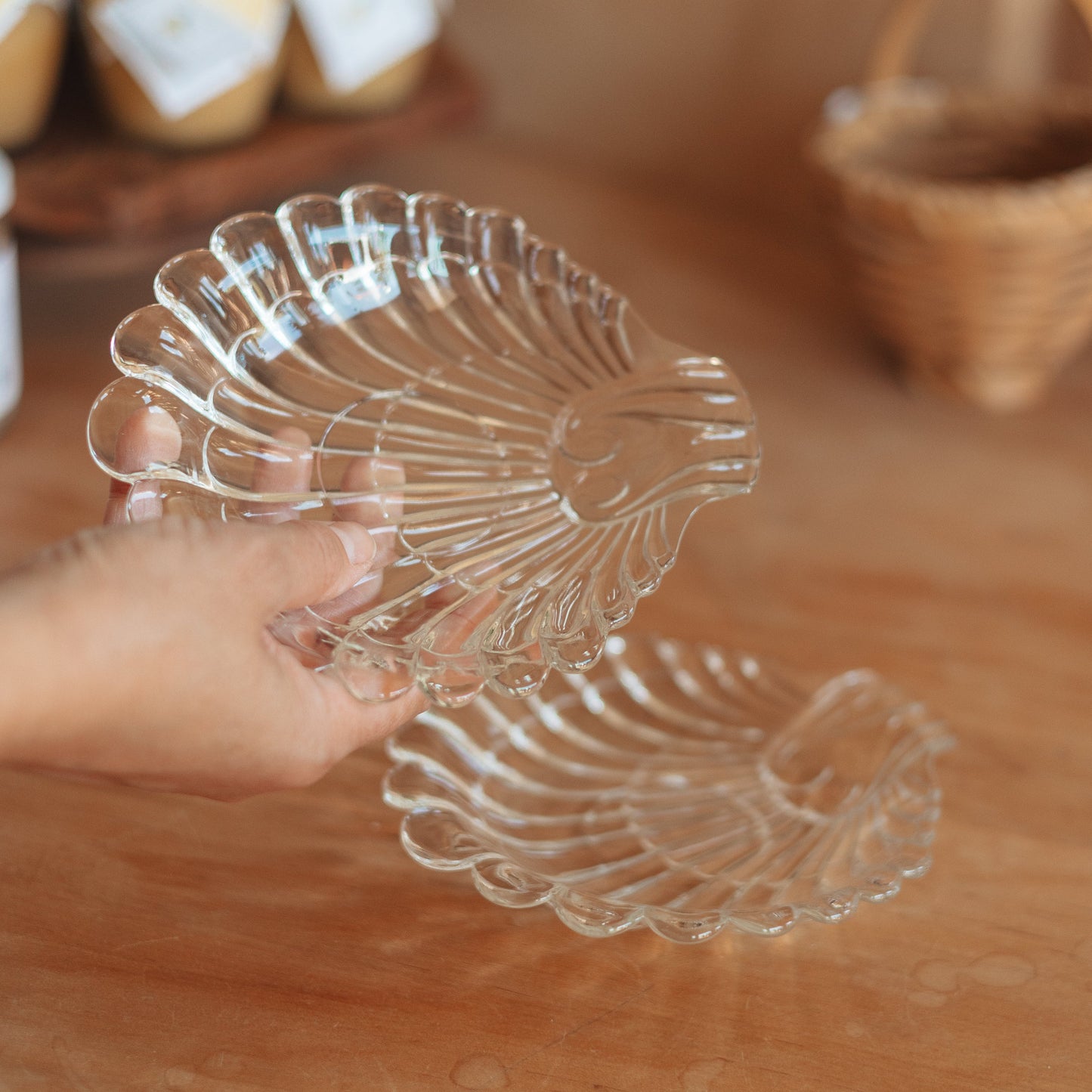 Glass Shell Dish