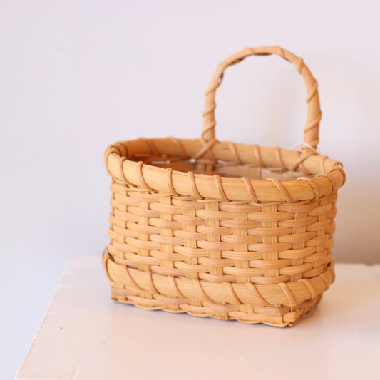 Small Light Colored Hanging Basket