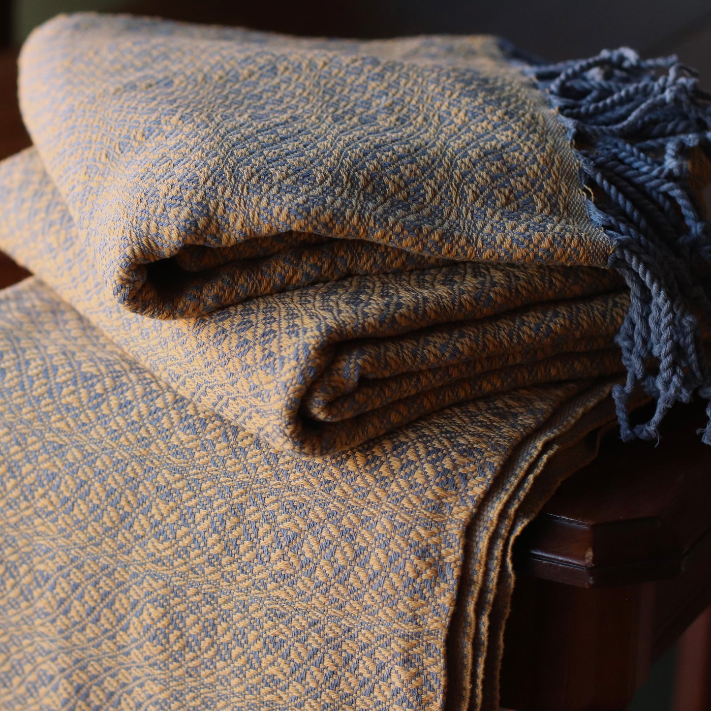 Turkish Towel | Luxury Bath Towel, Mustard + Grey