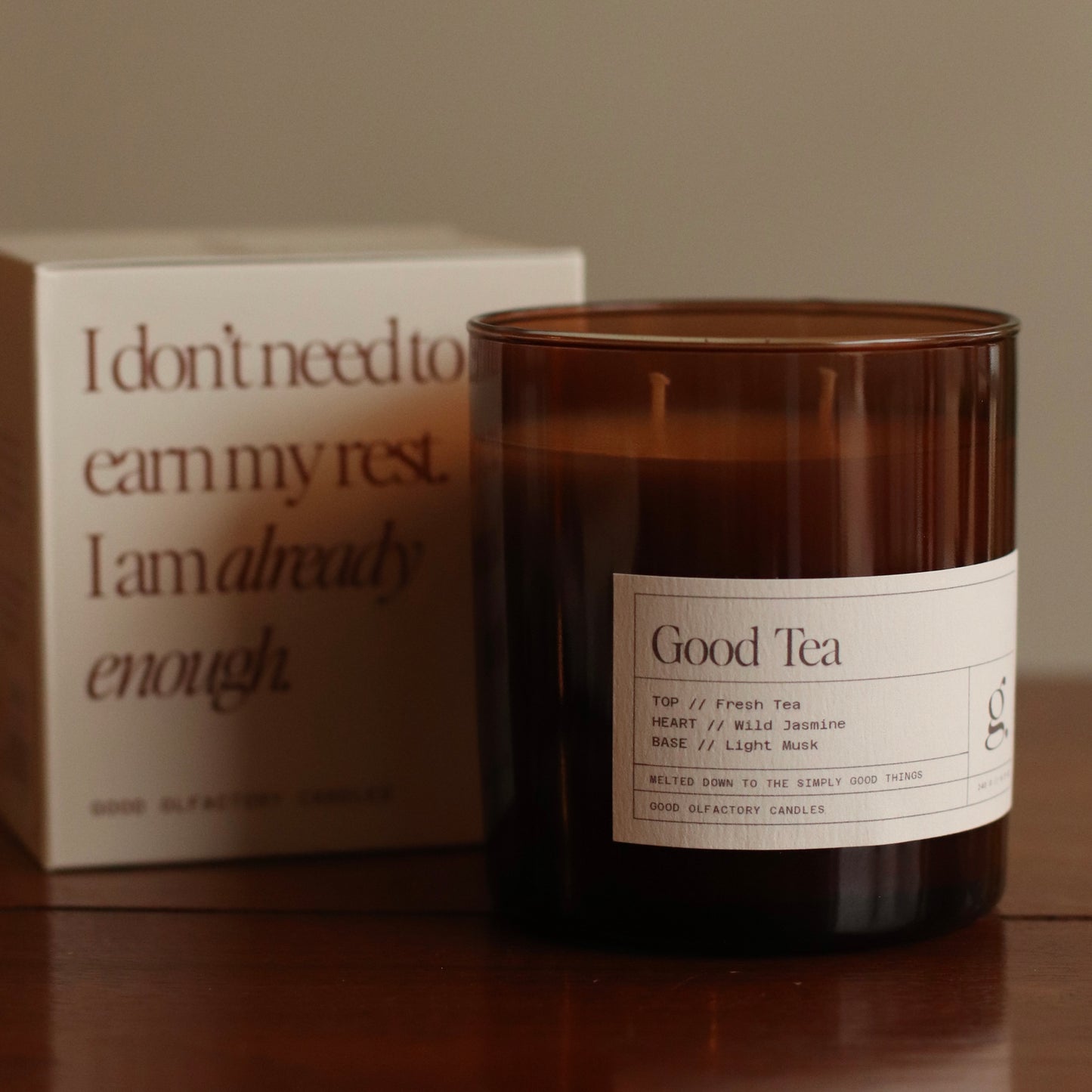 Good Olfactory Candles  | Good Tea 8oz Candle