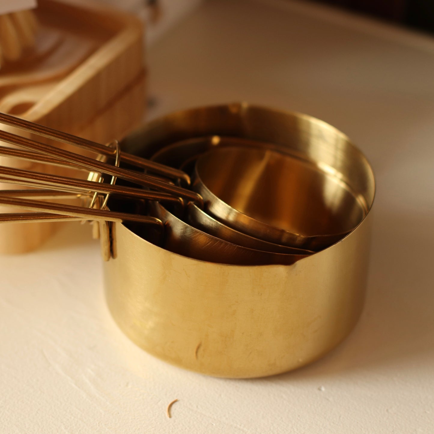 Gold Stainless Measuring Cup Set
