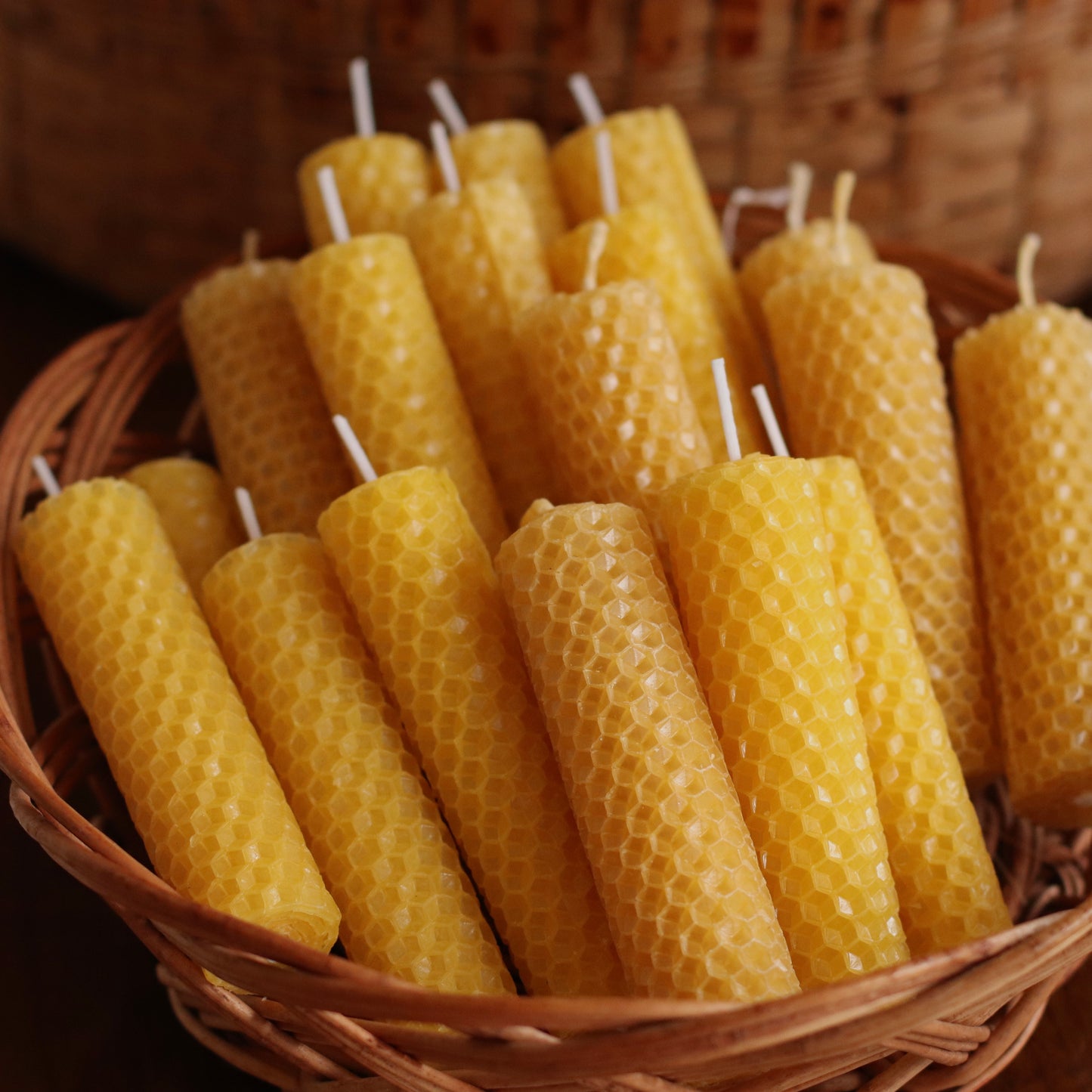 The Wax Pantry  | Honeycomb Beeswax Tapers
