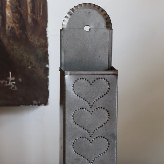 Punched Tin Long Match Box