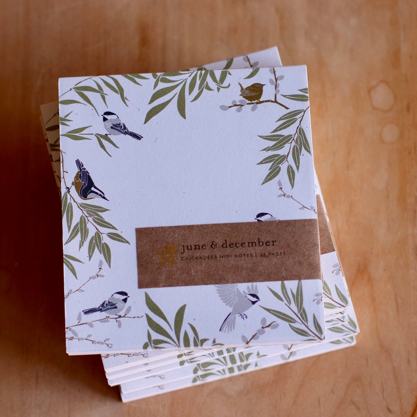 June & December | Mini Notes, Chickadees