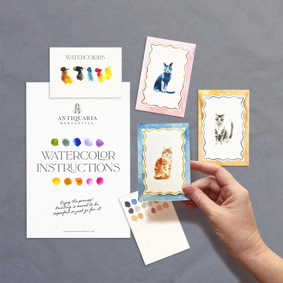 Mini Cats Watercolor Painting Kit