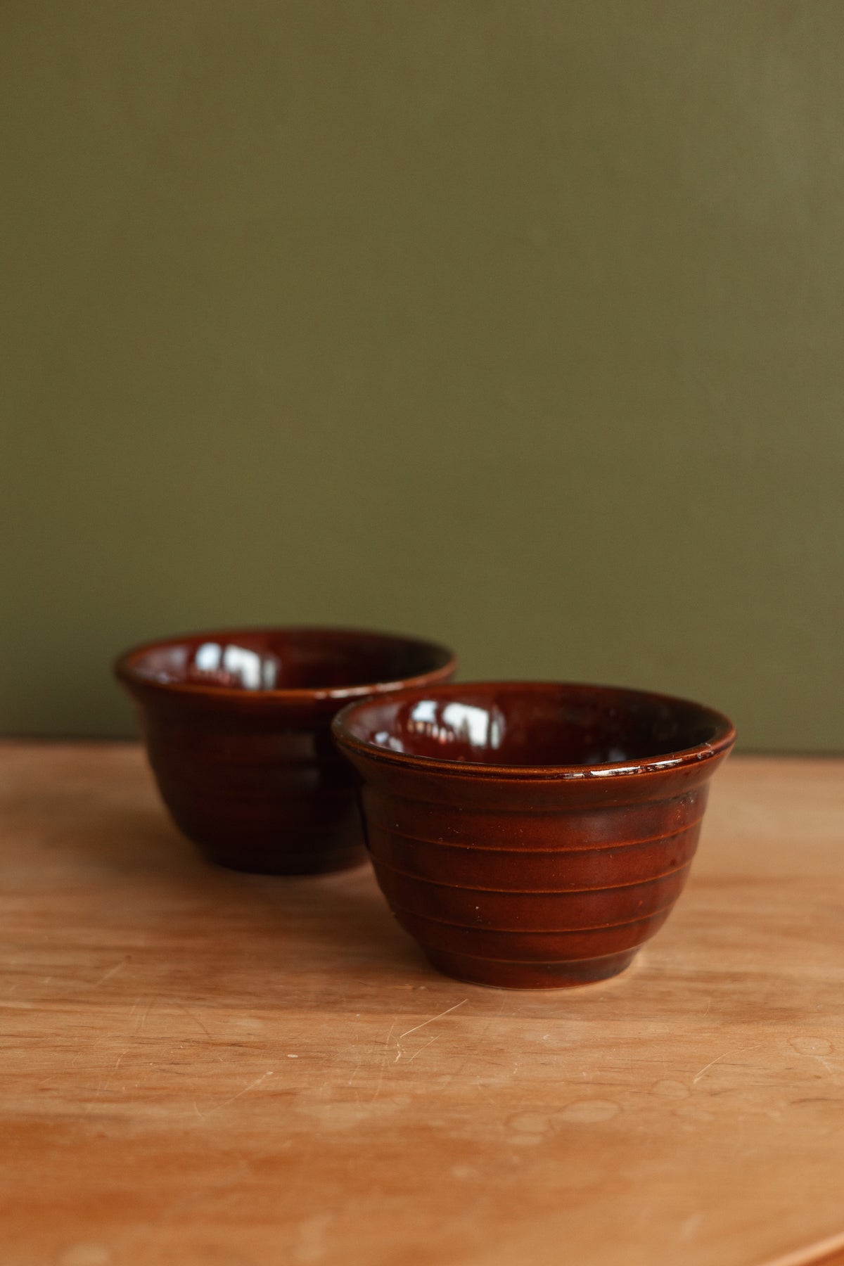 Monmouth Pottery Ribbed Beehive Small Bowl Set